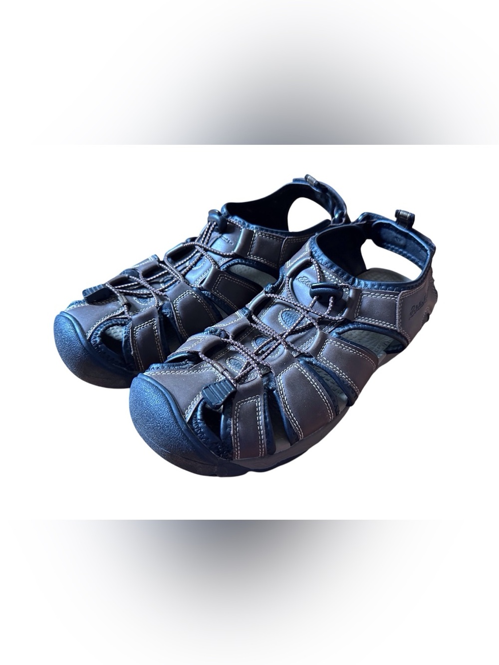 Eddie Bauer Men’s Closed-Toe Sport Sandals in Dark Brown/Black